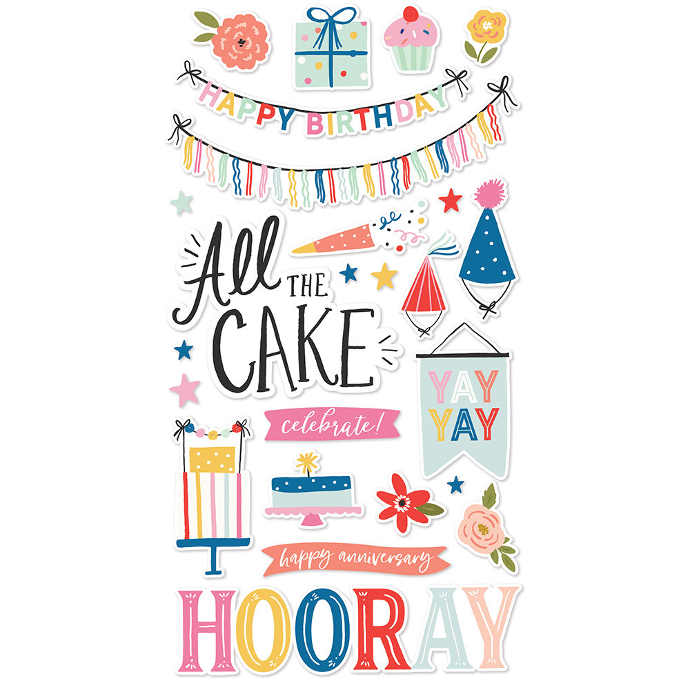 Simple Stories Celebrate! 6x12 Inch Chipboard (17416) (DISCONTINUED)