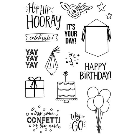 Simple Stories Celebrate! Clear Stamps (17415) (OUTLET)