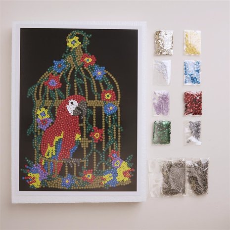 Simply Make Sequin Craft Kit Birdcage (DSM 105164) (OUTLET) Simply Make Sequin Craft Kit Birdcage (DSM 105164) (OUTLET)