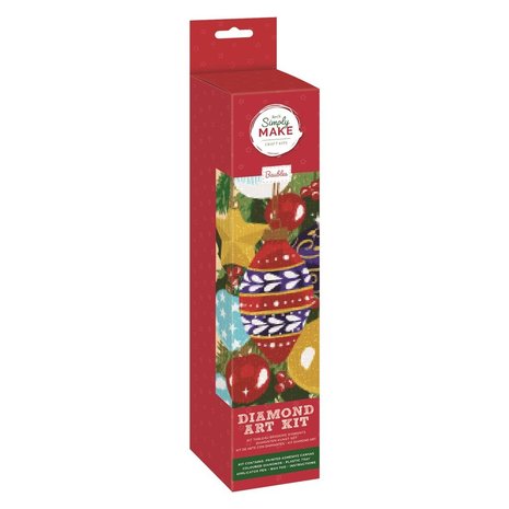 Simply Make Diamond Art Kit Christmas Baubles (DSM 105141) (OUTLET) Simply Make Diamond Art Kit Christmas Baubles (DSM 105141) (OUTLET)