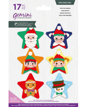 Gemini Festive Friends Appliqué Dies (GEM-MCD-FESFRI) (DISCONTINUED) Gemini Festive Friends Appliqué Dies (GEM-MCD-FESFRI) (DISCONTINUED)