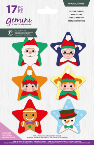 Gemini Festive Friends Appliqué Dies (GEM-MCD-FESFRI) (DISCONTINUED)