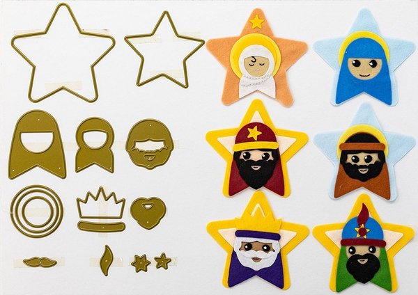 Gemini Nativity Characters Appliqué Dies (GEM-MCD-NATCHA) (DISCONTINUED)