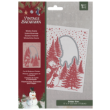 Crafter's Companion Vintage Snowman Cut and Emboss Folder Wintry Scene (VINSN-CEF5-WISCEN) (OUTLET)