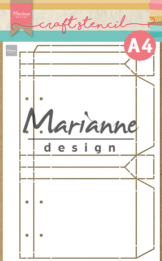 Marianne Design Craft Stencil A4 Shopping Bag (PS8120) (DISCONTINUED) Marianne Design Craft Stencil A4 Shopping Bag (PS8120) (DISCONTINUED)