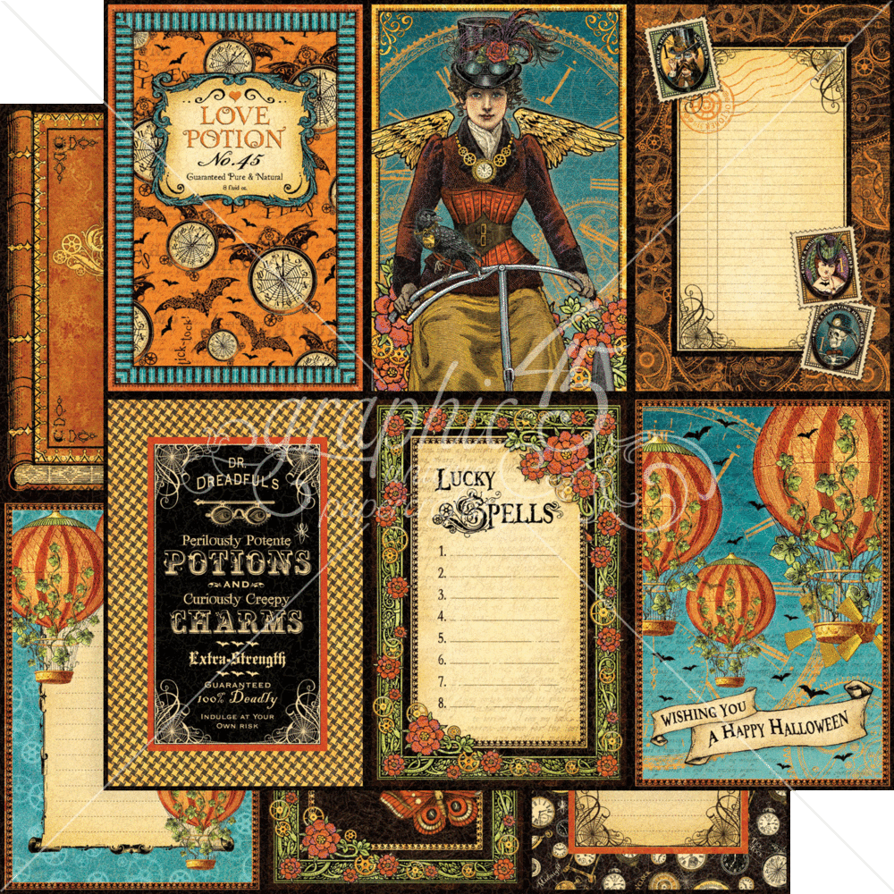 Graphic 45 Steampunk Spells 8x8 Inch Paper Pad (4502479) (DISCONTINUED) Graphic 45 Steampunk Spells 8x8 Inch Paper Pad (4502479) (DISCONTINUED)