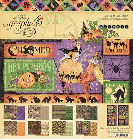 Graphic 45 Charmed 12x12 Inch Collection Pack (4502470) (DISCONTINUED) Graphic 45 Charmed 12x12 Inch Collection Pack (4502470) (DISCONTINUED)