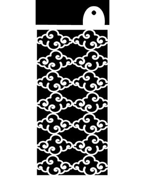 IndigoBlu Head in the Clouds 6x3 Inch Stencil (IND0982) (OUTLET)