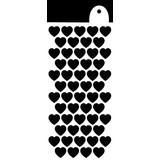 IndigoBlu All Heart 6x3 Inch Stencil (IND0983) (OUTLET)