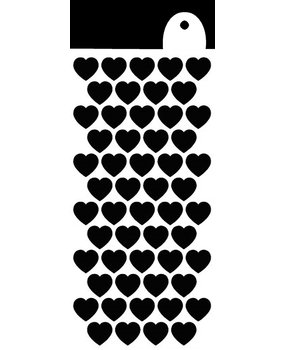 IndigoBlu All Heart 6x3 Inch Stencil (IND0983) (OUTLET)