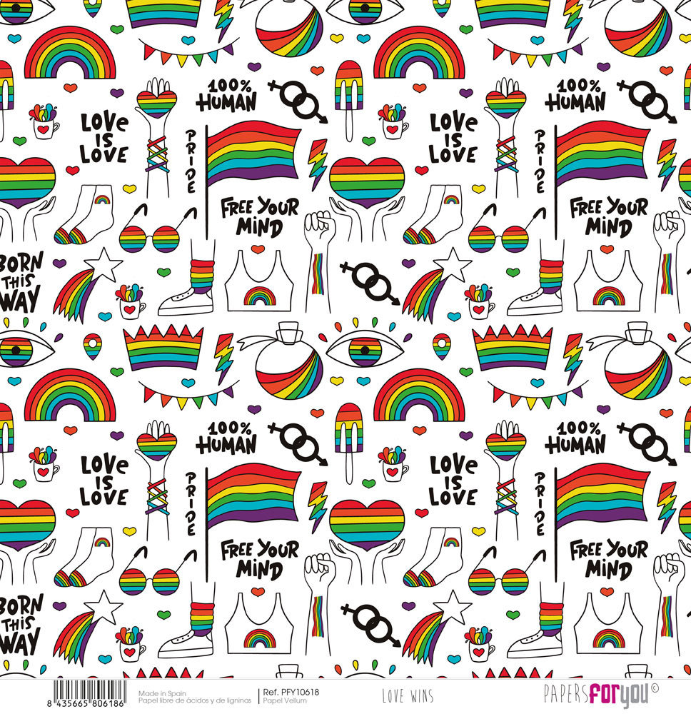 Papers For You Love Wins Vellum Paper Pack (6pcs) (PFY-10614) (DISCONTINUED) Papers For You Love Wins Vellum Paper Pack (6pcs) (PFY-10614) (DISCONTINUED)