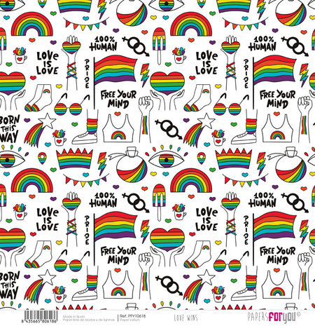 Papers For You Love Wins Vellum Paper Pack (6pcs) (PFY-10614) (DISCONTINUED) Papers For You Love Wins Vellum Paper Pack (6pcs) (PFY-10614) (DISCONTINUED)