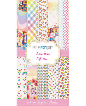 Papers For You Love Wins Slim Scrap Paper Pack (10pcs) (PFY-10613) (DISCONTINUED)