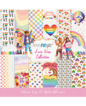 Papers For You Love Wins Scrap Paper Pack (10pcs) (PFY-10601) (DISCONTINUED)