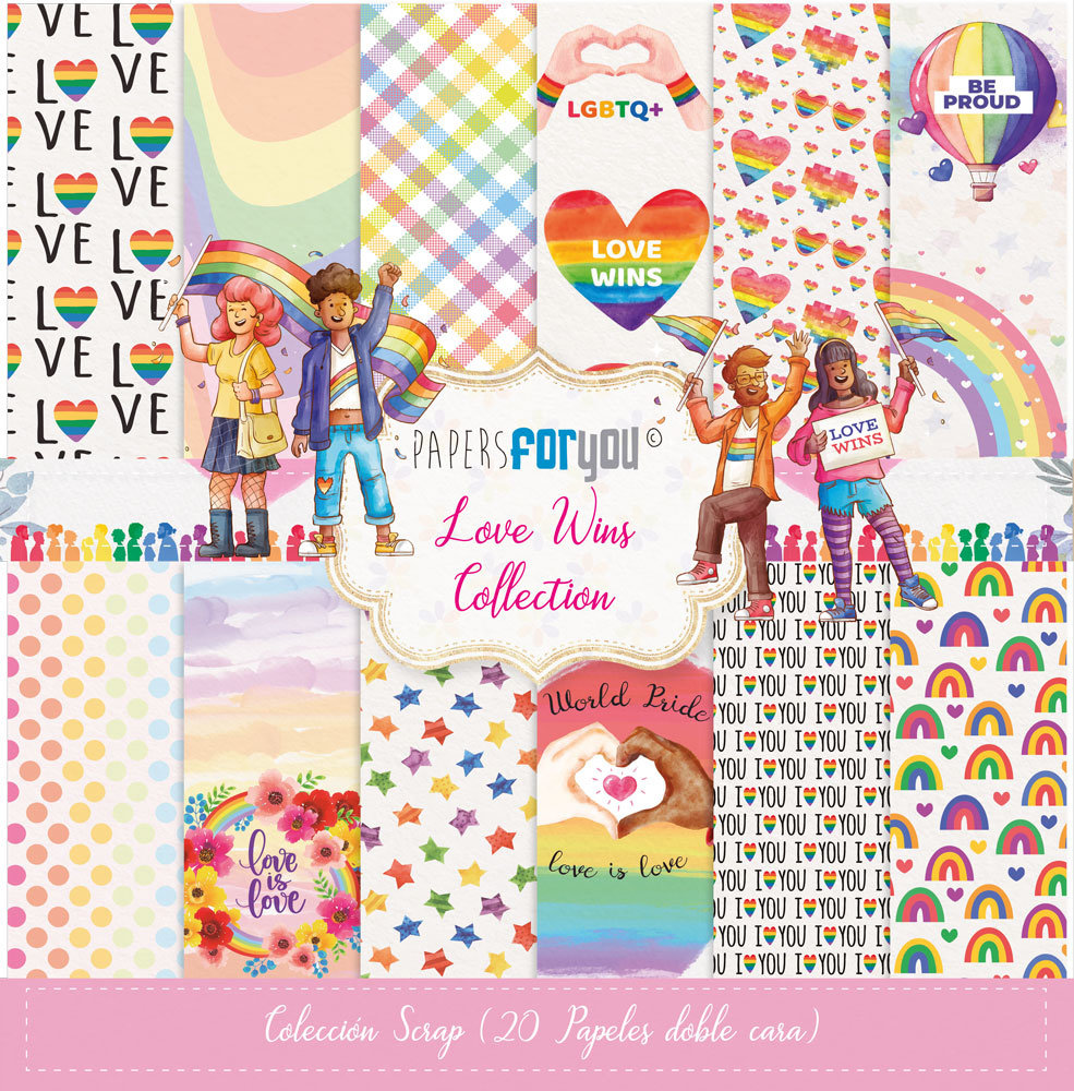 Papers For You Love Wins Mini Scrap Paper Pack (20pcs) (PFY-10632) (DISCONTINUED) Papers For You Love Wins Mini Scrap Paper Pack (20pcs) (PFY-10632) (DISCONTINUED)