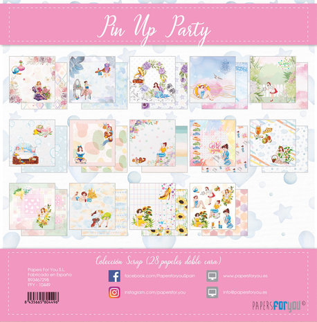 Papers For You Pin Up Party Mini Scrap Paper Pack (28pcs) (PFY-10449) (DISCONTINUED) Papers For You Pin Up Party Mini Scrap Paper Pack (28pcs) (PFY-10449) (DISCONTINUED)