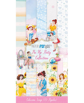 Papers For You Pin Up Party Slim Scrap Paper Pack (10pcs) (PFY-10417) (DISCONTINUED)