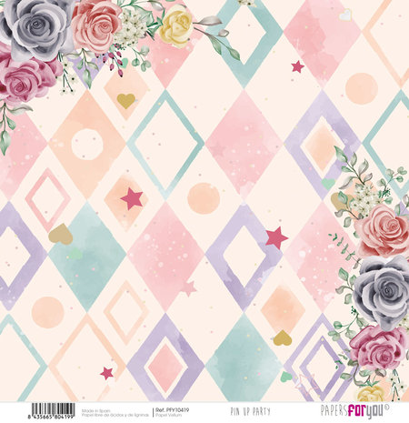 Papers For You Pin Up Party Vellum Paper Pack (6pcs) (PFY-10418) (DISCONTINUED)