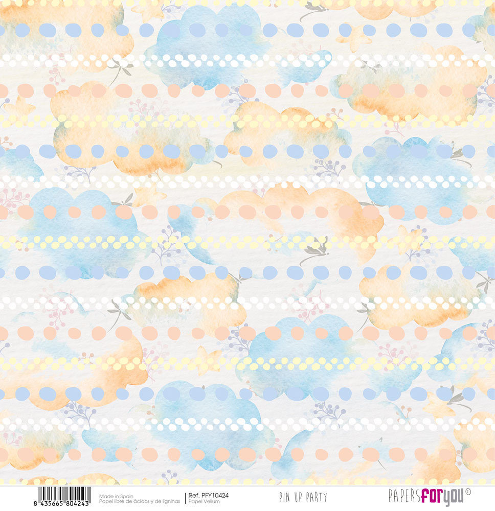 Papers For You Pin Up Party Vellum Paper Pack (6pcs) (PFY-10418) (DISCONTINUED)