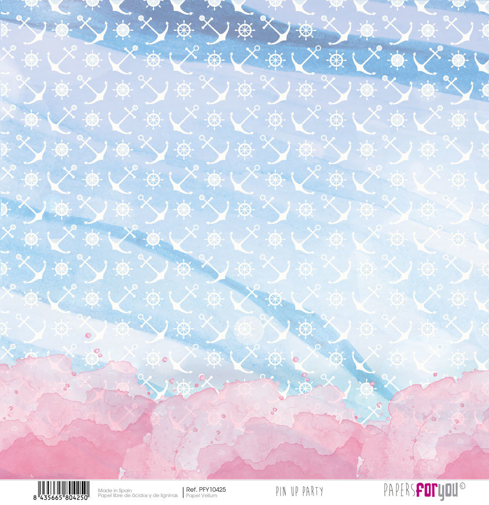 Papers For You Pin Up Party Vellum Paper Pack (6pcs) (PFY-10418) (DISCONTINUED)