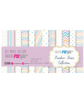 Papers For You Rainbow Basics Vellum Paper Pack (12pcs) (PFY-10534) (DISCONTINUED)