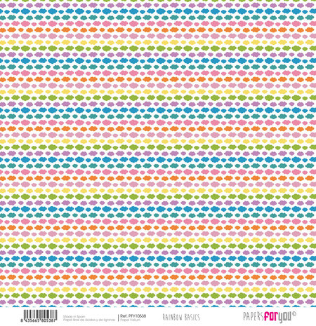 Papers For You Rainbow Basics Vellum Paper Pack (12pcs) (PFY-10534) (DISCONTINUED)