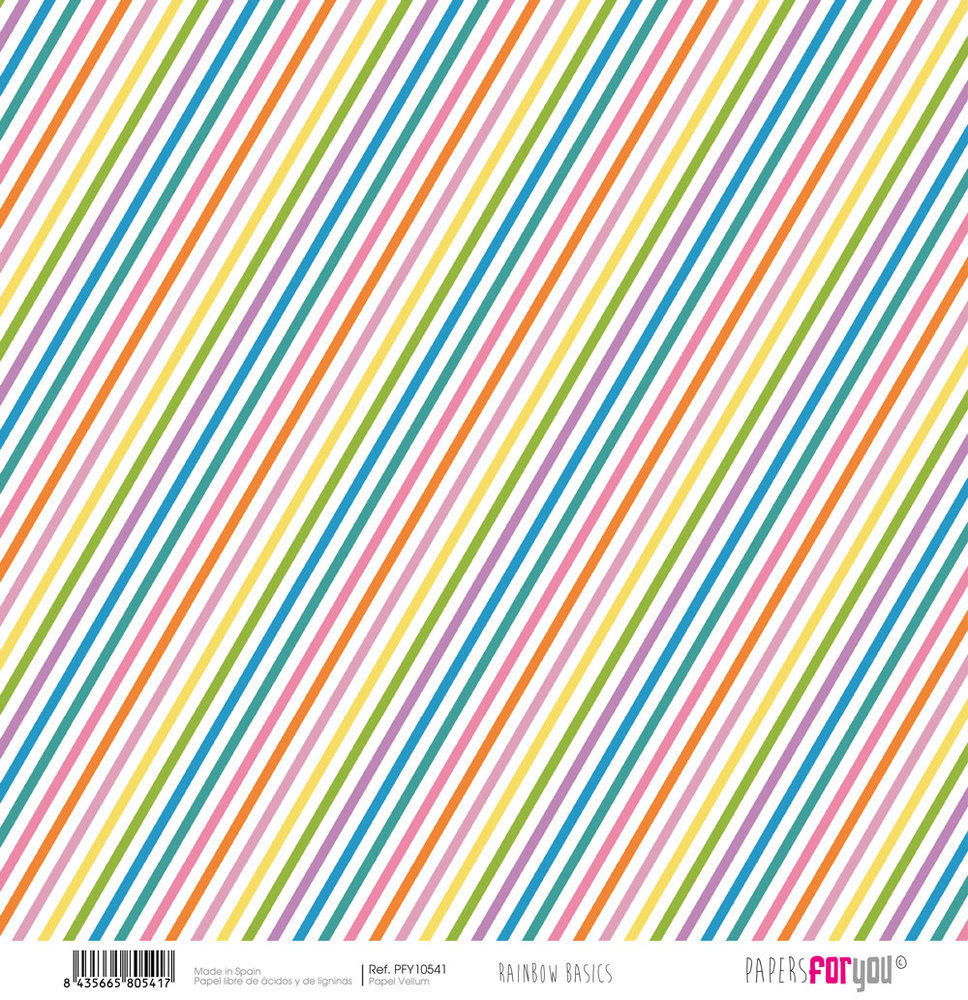 Papers For You Rainbow Basics Vellum Paper Pack (12pcs) (PFY-10534) (DISCONTINUED)