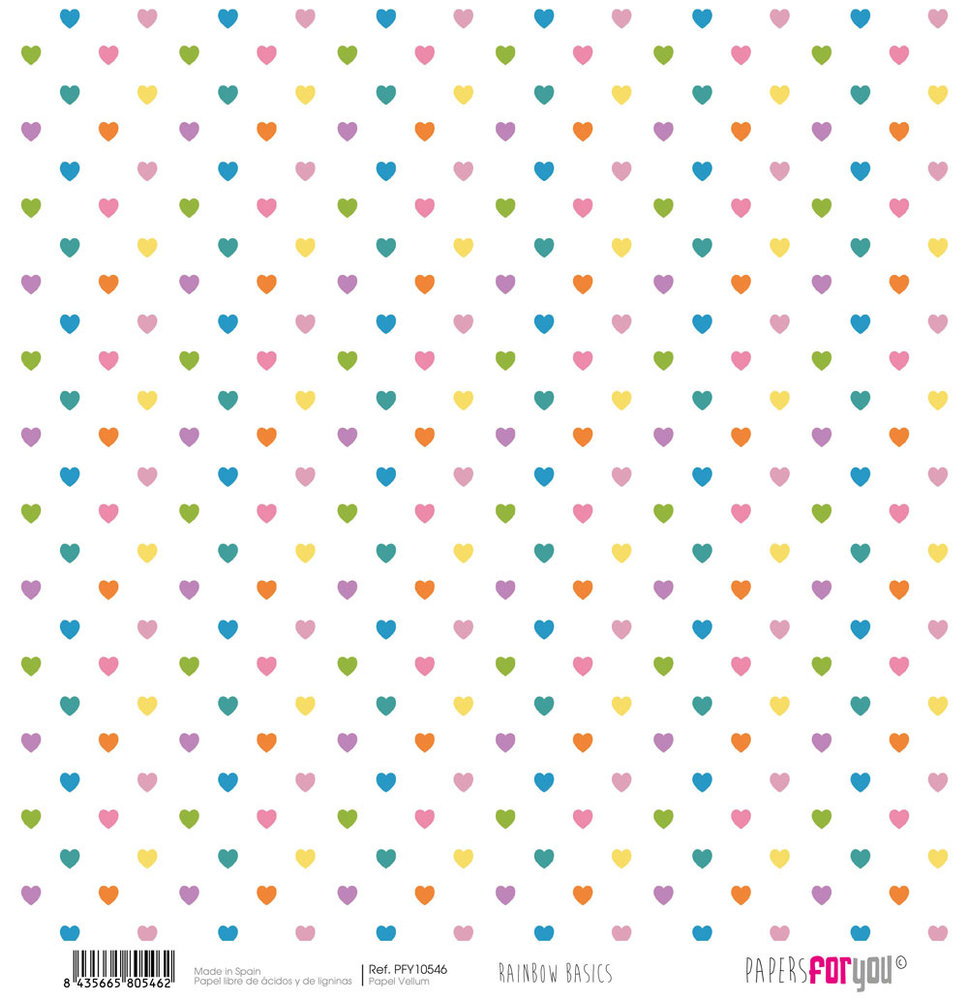 Papers For You Rainbow Basics Vellum Paper Pack (12pcs) (PFY-10534) (DISCONTINUED)