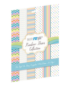 Papers For You Rainbow Basics Rice Paper Kit (8 pcs) (PFY-10563) (DISCONTINUED)