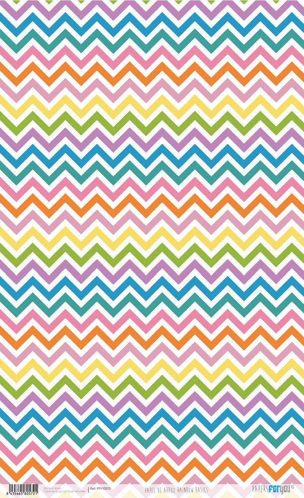 Papers For You Rainbow Basics Rice Paper Kit (8 pcs) (PFY-10563) (DISCONTINUED)