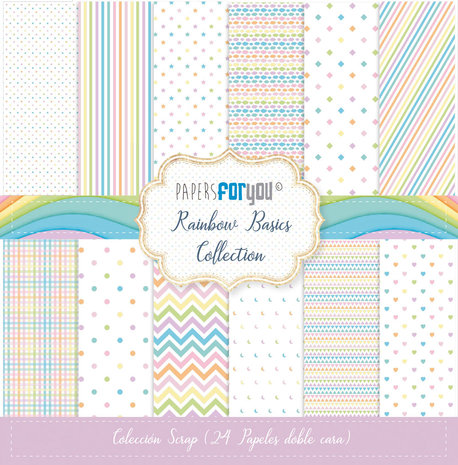 Papers For You Rainbow Basics Mini Scrap Paper Pack (24pcs) (PFY-10498) (DISCONTINUED) Papers For You Rainbow Basics Mini Scrap Paper Pack (24pcs) (PFY-10498) (DISCONTINUED)