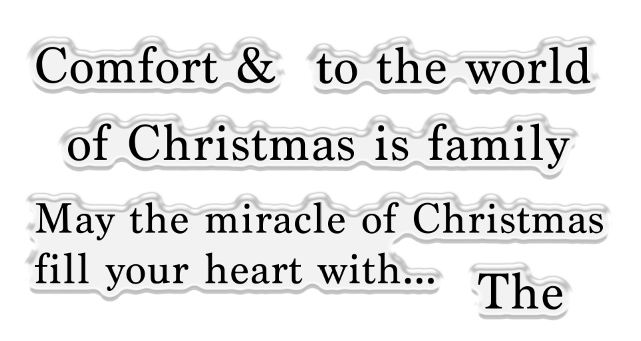 Crafter's Companion Bethlehem Collection Stamp & Die Sending Joy (BC-STD-SEJO) (OUTLET)