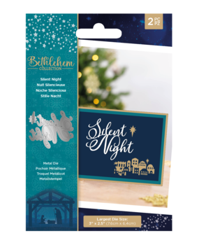 Crafter's Companion Bethlehem Collection Metal Die Silent Night (BC-MD-SINI) (OUTLET)
