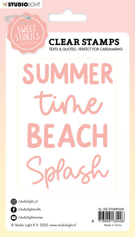Studio Light Sweet Stories Clear Stamps Summer Time Quotes Large (SL-SS-STAMP269) (OUTLET) Studio Light Sweet Stories Clear Stamps Summer Time Quotes Large (SL-SS-STAMP269) (OUTLET)