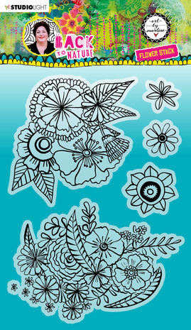 Art By Marlene Back To Nature Clear Stamps Flower Stack (ABM-BTN-STAMP146) (OUTLET) Art By Marlene Back To Nature Clear Stamps Flower Stack (ABM-BTN-STAMP146) (OUTLET)