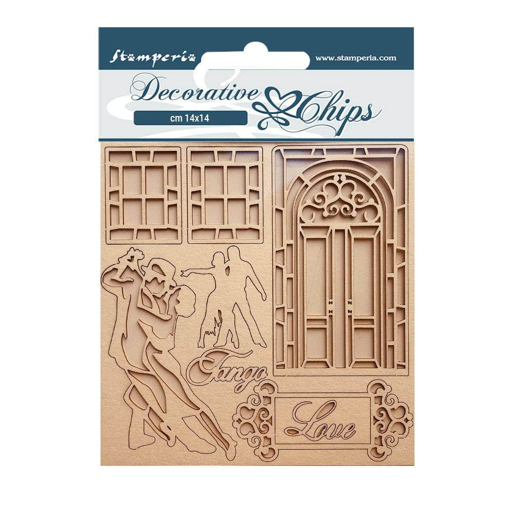 Stamperia Decorative Chips Desire Tango (SCB143) (OUTLET)