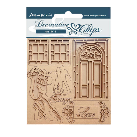 Stamperia Decorative Chips Desire Tango (SCB143) (OUTLET)