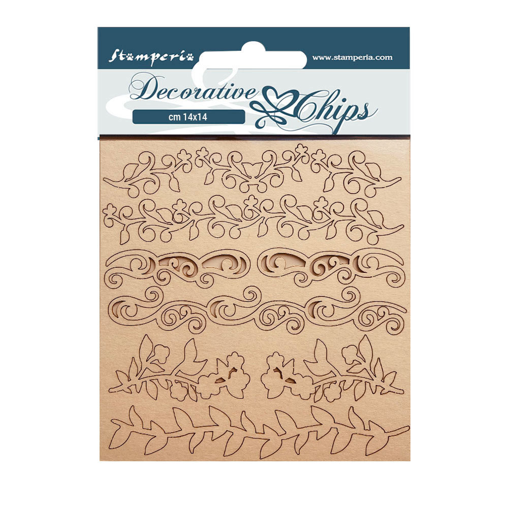 Stamperia Decorative Chips Desire Borders (SCB142) (OUTLET)
