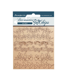 Stamperia Decorative Chips Desire Borders (SCB142) (OUTLET)