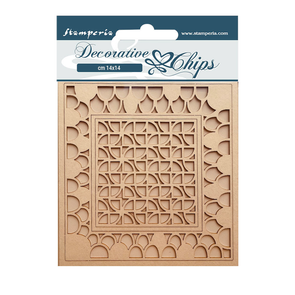 Stamperia Decorative Chips Bauhaus Pattern (SCB140) (DISCONTINUED)