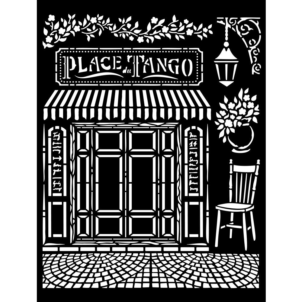 Stamperia Thick Stencil 20x25cm Desire Place Tango (KSTD123) (DISCONTINUED) Stamperia Thick Stencil 20x25cm Desire Place Tango (KSTD123) (DISCONTINUED)