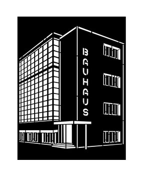 Stamperia Thick Stencil 20x25cm Bauhaus Palace (KSTD125) (DISCONTINUED)