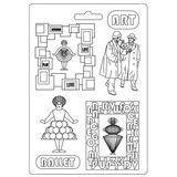 Stamperia Soft Mould A4 Bauhaus Art Ballet (K3PTA4544) (DISCONTINUED)