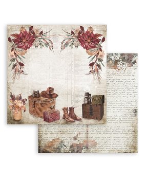 Stamperia Our Way Travel Accessories 12x12 Inch Paper Sheets (10pcs) (SBB882) (DISCONTINUED)