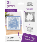 Gemini Decorative Frame Stamp & Die Falling Snow (GEM-STD-DF-FALLS) (DISCONTINUED)