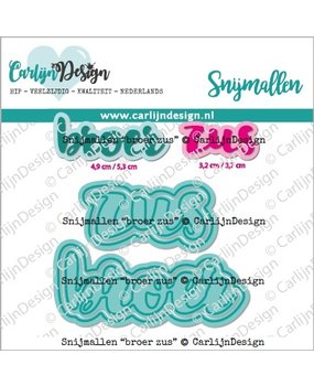 CarlijnDesign Snijmallen Broer Zus (CDSN-0191) (OUTLET)