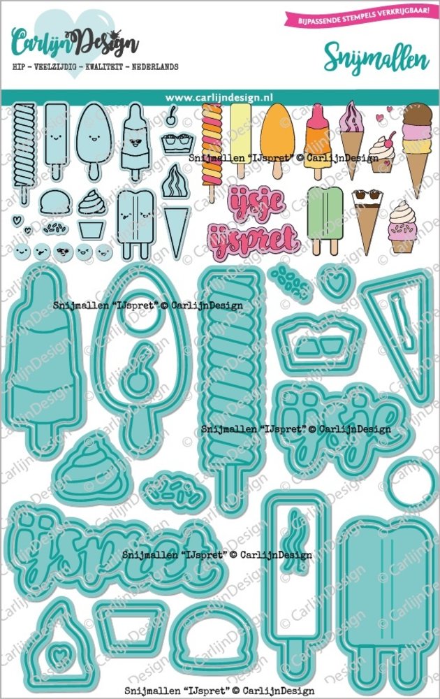CarlijnDesign Snijmallen Ijspret (CDSN-0179) (DISCONTINUED) CarlijnDesign Snijmallen Ijspret (CDSN-0179) (DISCONTINUED)