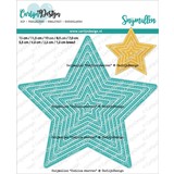 CarlijnDesign Snijmallen Outline Sterren (CDSN-0182) (DISCONTINUED)