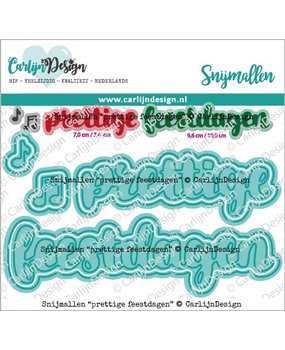 CarlijnDesign Snijmallen Prettige Feestdagen (CDSN-0186) (DISCONTINUED)