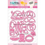 CarlijnDesign Snijmallen Space Greetings (CDJD-0031) (DISCONTINUED)